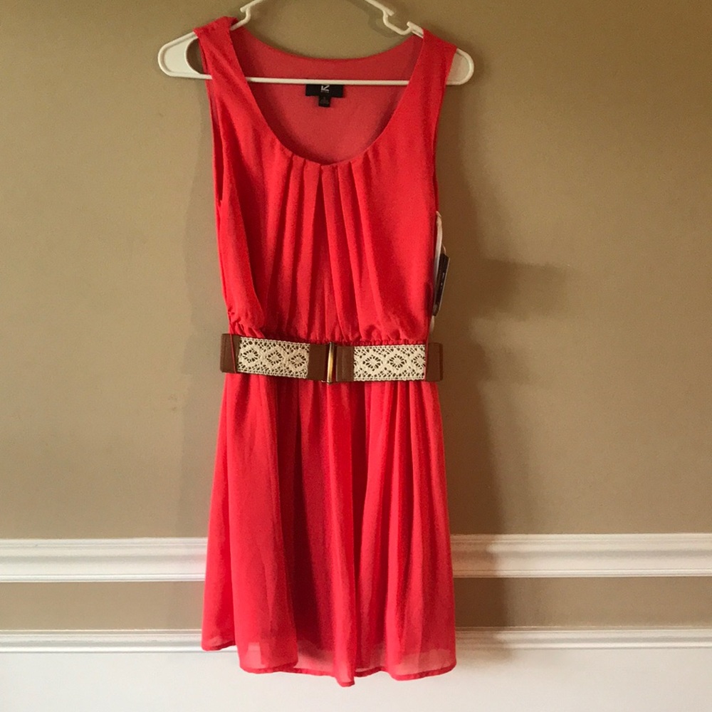 IZ Byer pink dress